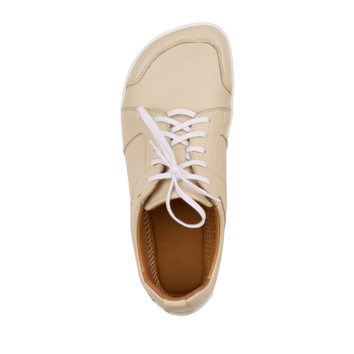 Barefoot lädersneakers Sasa beige