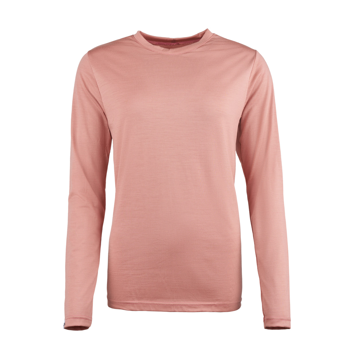 Dam långärmad merinoull t-shirt Woolie rosa