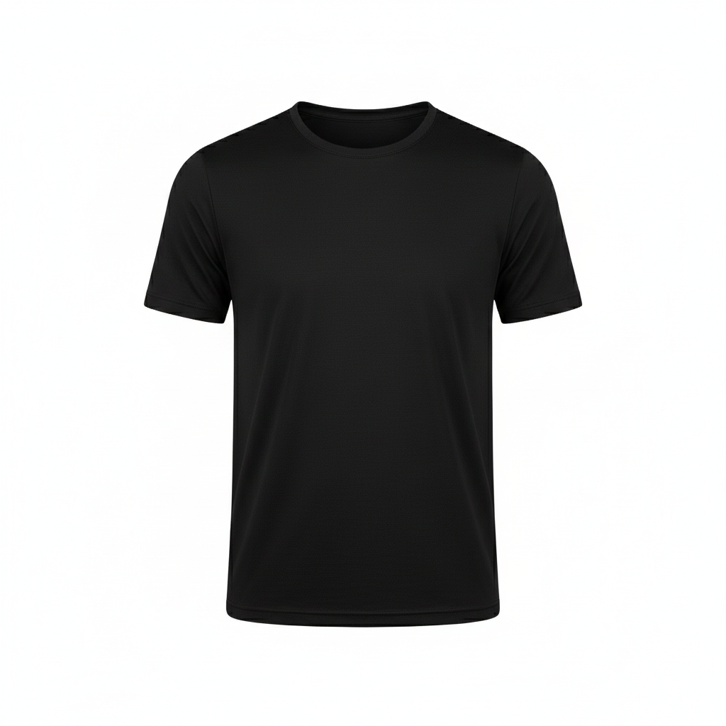 Herr Woolie merinoull t-shirt med kort ärm svart
