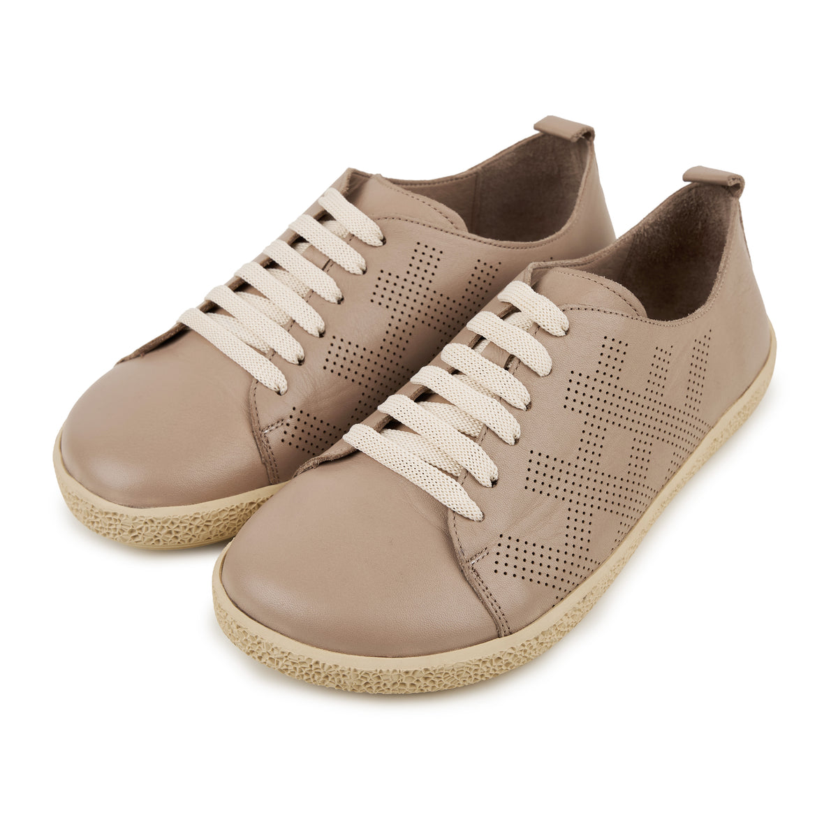 Damlödersneakers för breda fötter Selena brun
