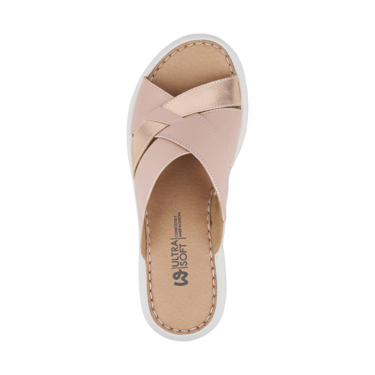 Damläder slip-in-tofflor Renata rosa