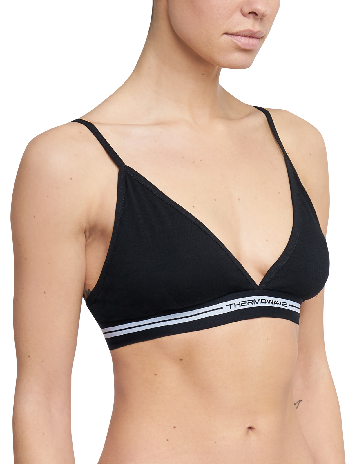 Funktions-bh för dam MERINO LIFE Thermowave svart
